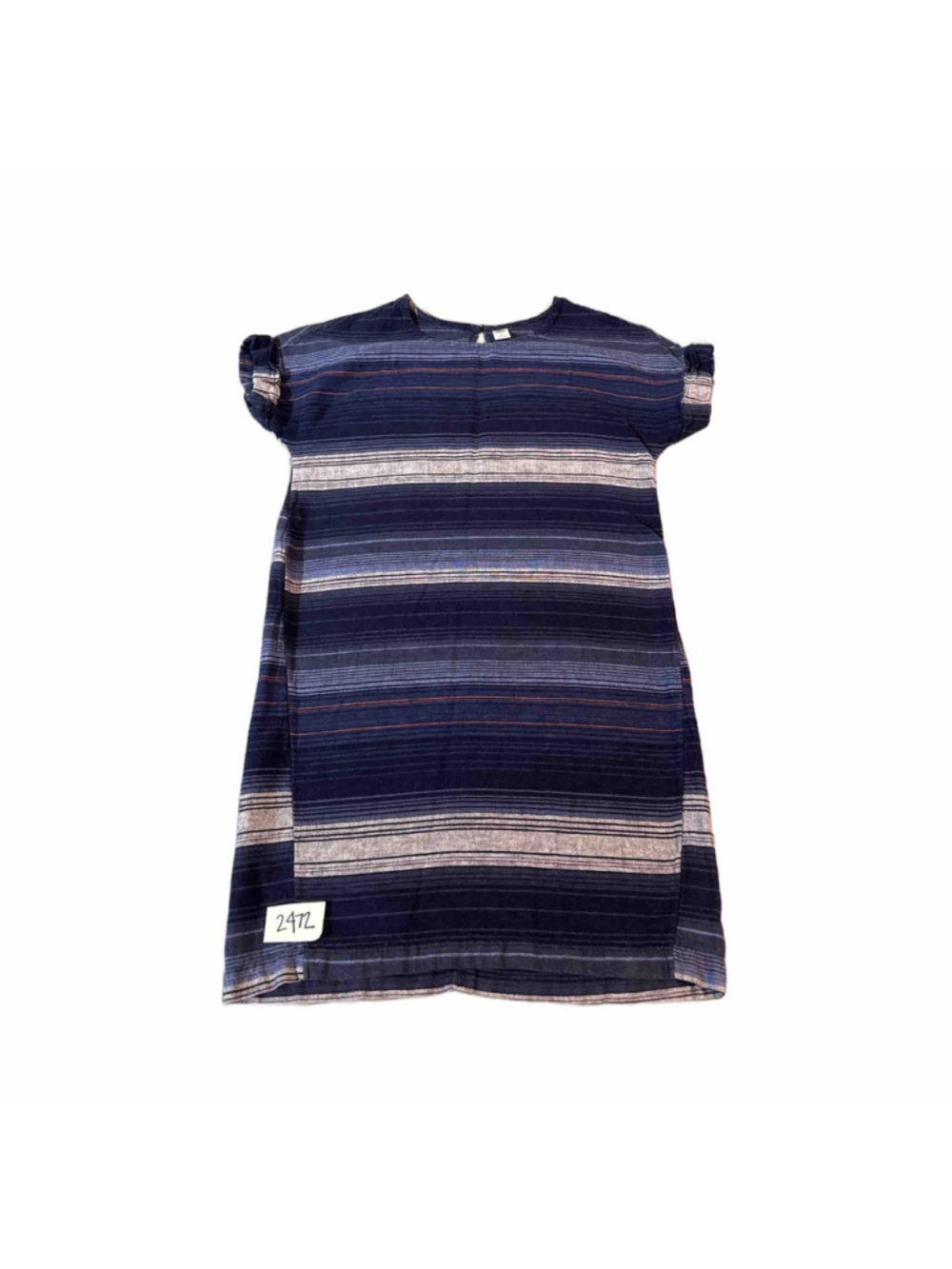 Women's Old Navy Striped boho Midi Dress Blue Grey Size XS
